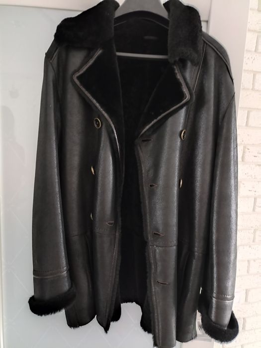 Натуральна чоловіча дублянка/Нова