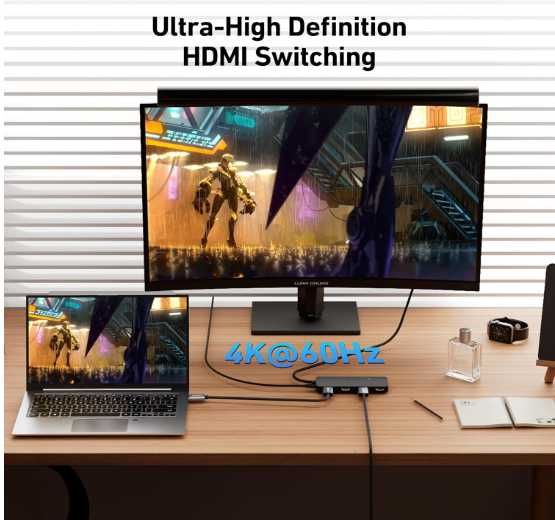 Adapter USB C Hub Multiport - 7 w 1