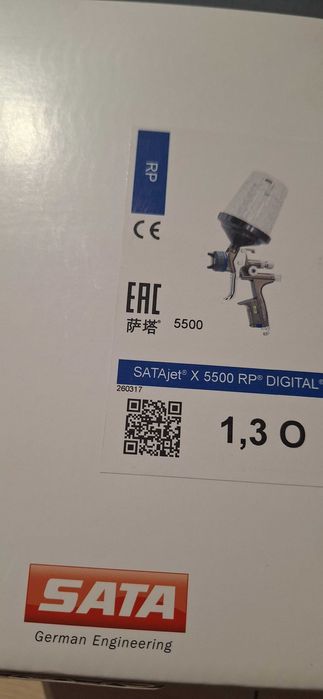 Pistolet lakierniczy SATA jet X 5500 RP Digital 1.3 O