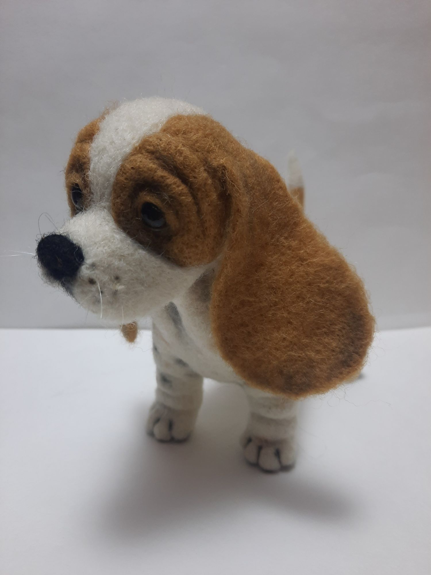 Валяная игрушка собачка, интерьерная игрушка