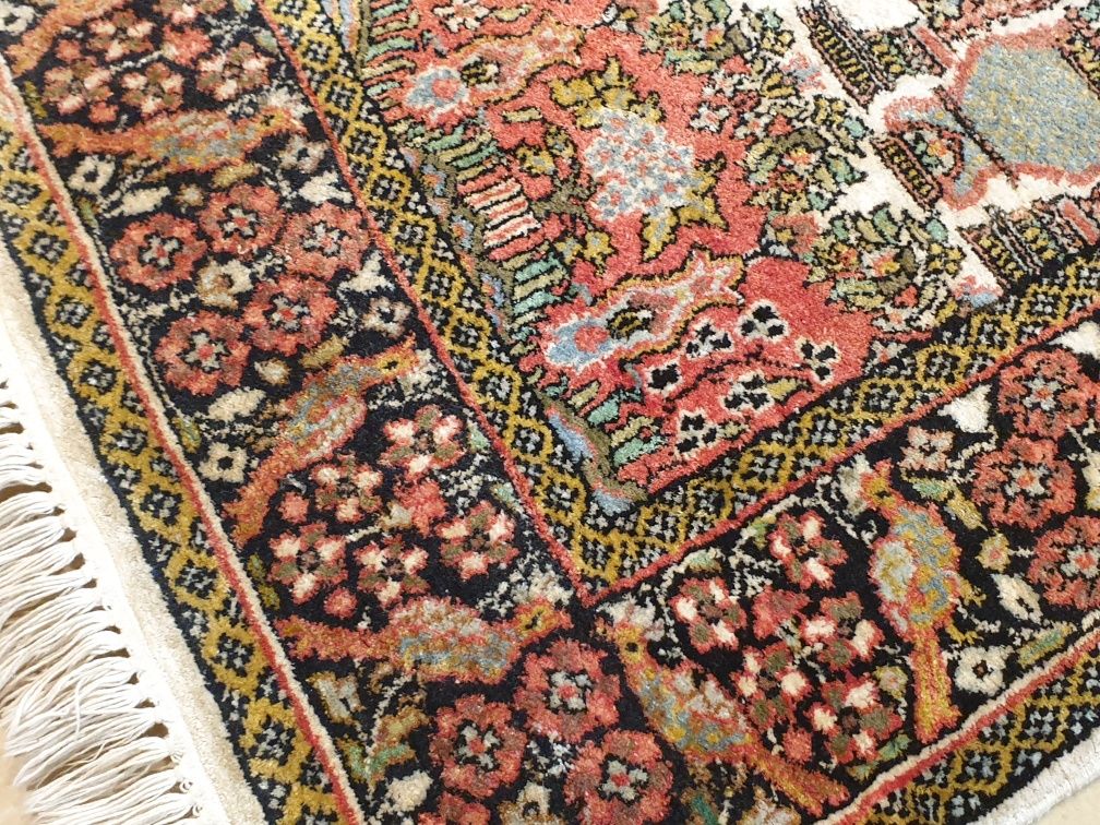 Jedwabny Ghoum  - perski dywan recznie tkany z jedwabiu 147 # 92