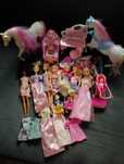 Duży zestaw lalki barbie kucyki