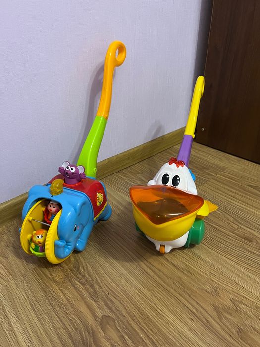 Каталка пелікан та слоник циркач