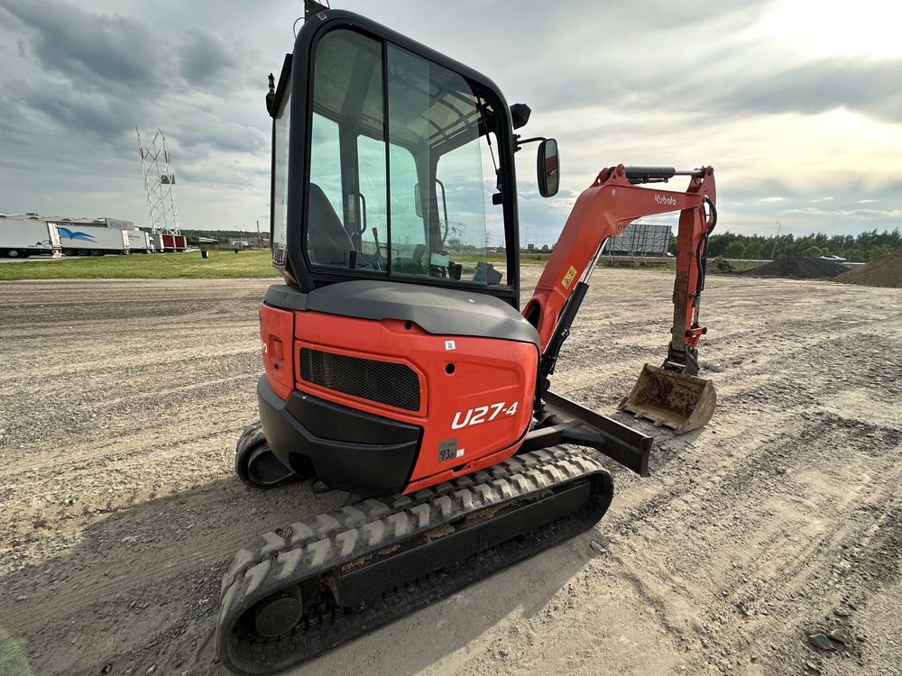 Minikoparka Kubota U27-4 (cat,jcb,bobcat) 2014r. 4 łyżki FV23%