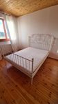 Rama łóżka 160x200 metalowa IKEA LEIRVIK