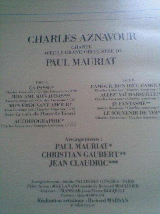 Charles Aznavour - 4 LPs