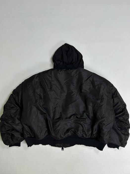 Бомбер Balenciaga черный куртка чорна курточка opium black L M S