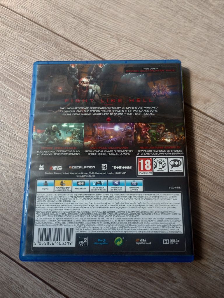 DOOM PS4 PL Sprzedam