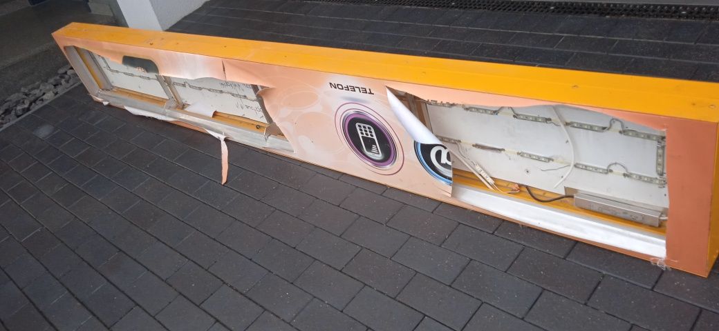 Kaseton reklamowy aluminiowy z LED