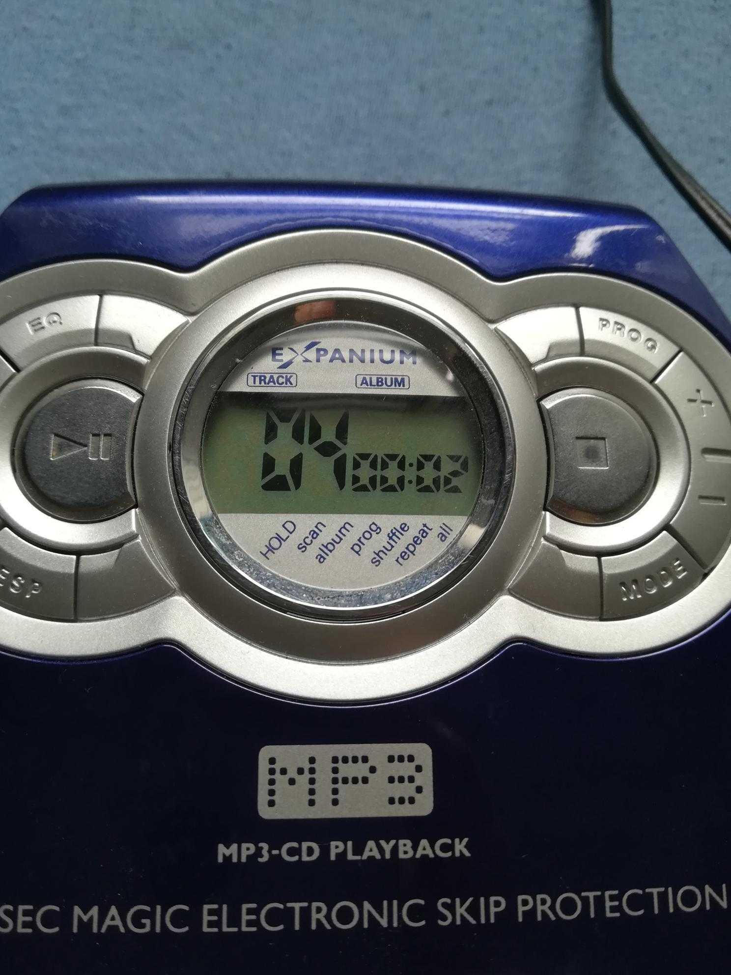 PHILLIPS Discman Odtwarzacz płyt kompaktowych MP3 CD + zasilacz