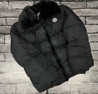 EXCLUSIVE MONCLER 2024 Женская зимняя куртка пуховик черная топовая