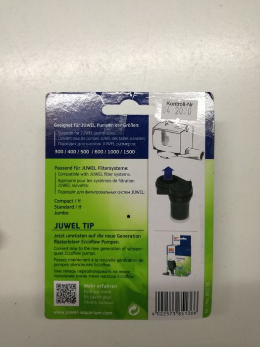 Adaptador de Bomba + Turbina de Aquário + Filtro