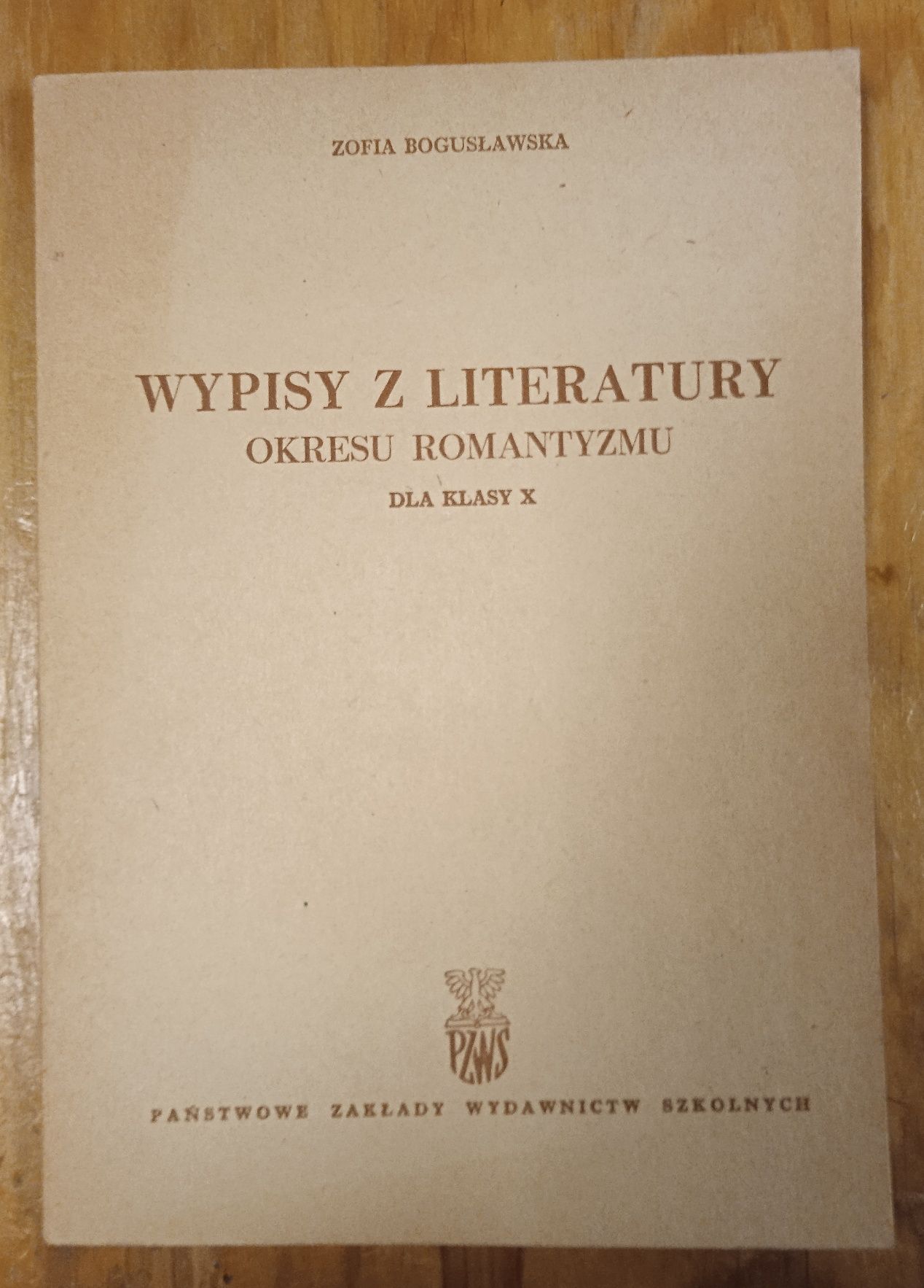 Wypis z literatury okresu romantyzmu