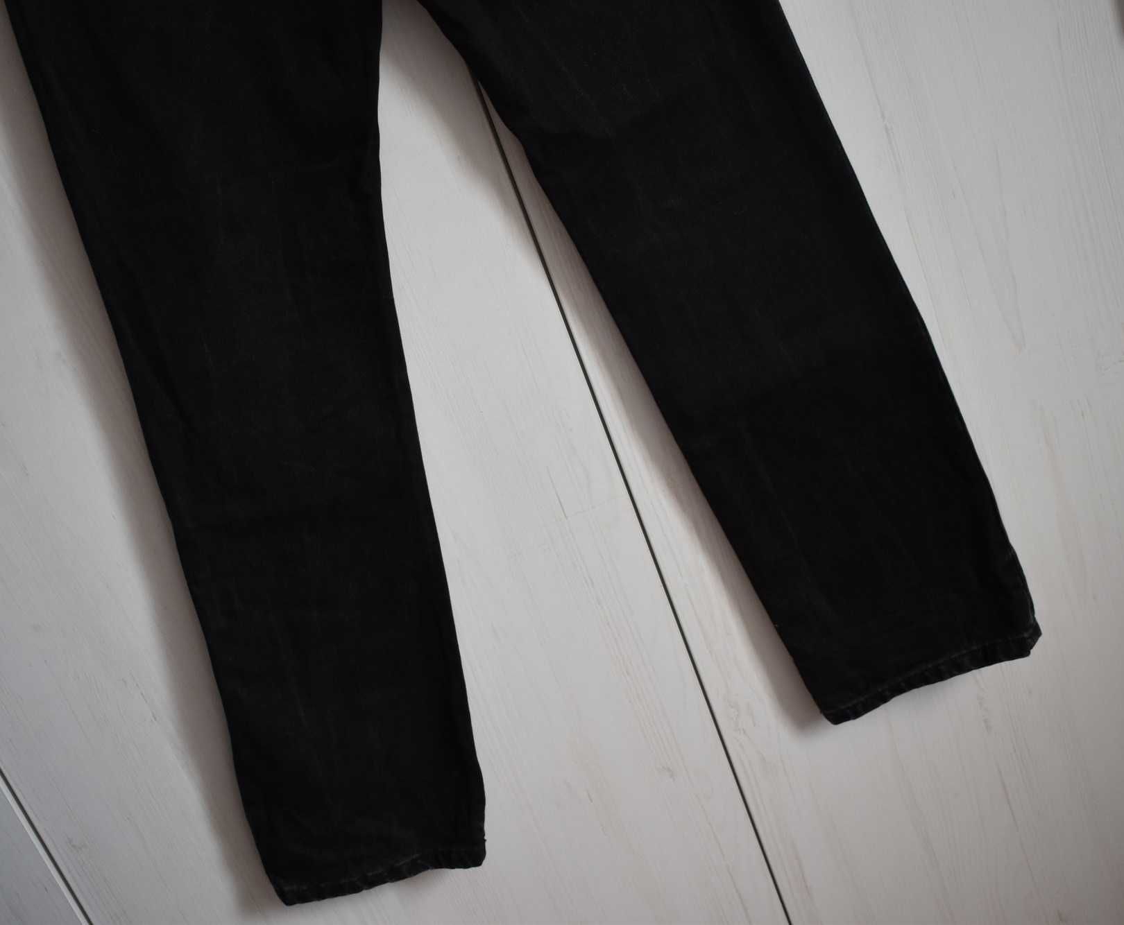 Spodnie dżinsowe XXS wysoki stan dżinsy jeansowe wide leg proste Zara