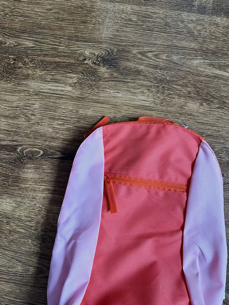 Mały kolorowy plecak dwie kieszenie materiałowy unisex