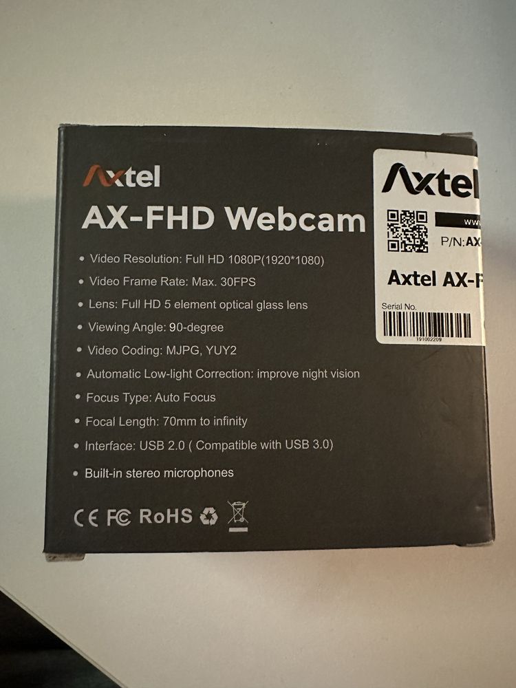 Kamerka internetowa Axtel AX-FHD 1080p