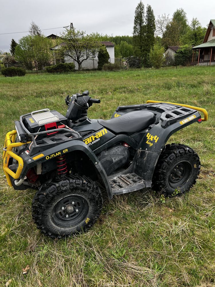 Quad Can Am Outlander 400 4x4 wyciągarka Ledbar