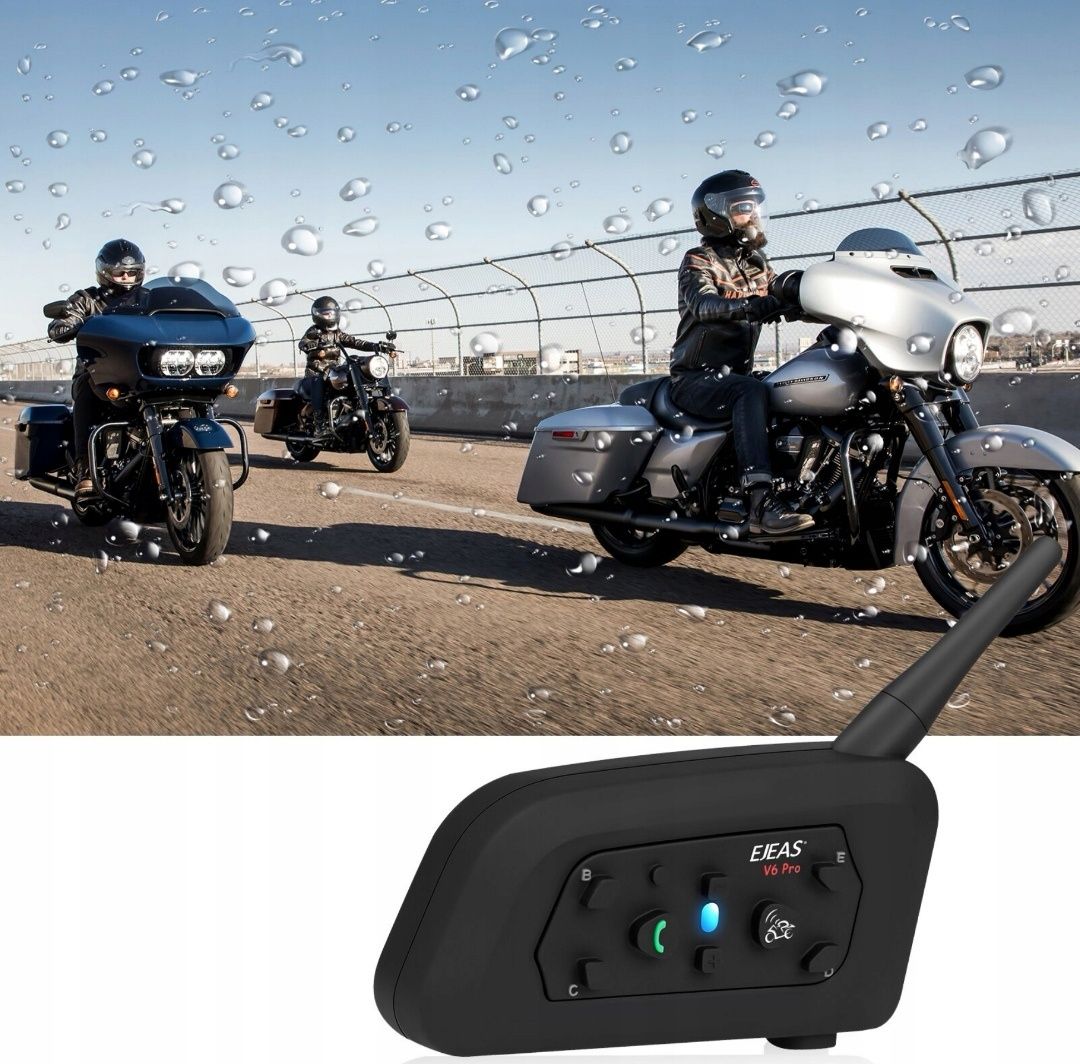 Nowy Interkom Motocyklowy EJEAS V6 Pro Bluetooth 1200m