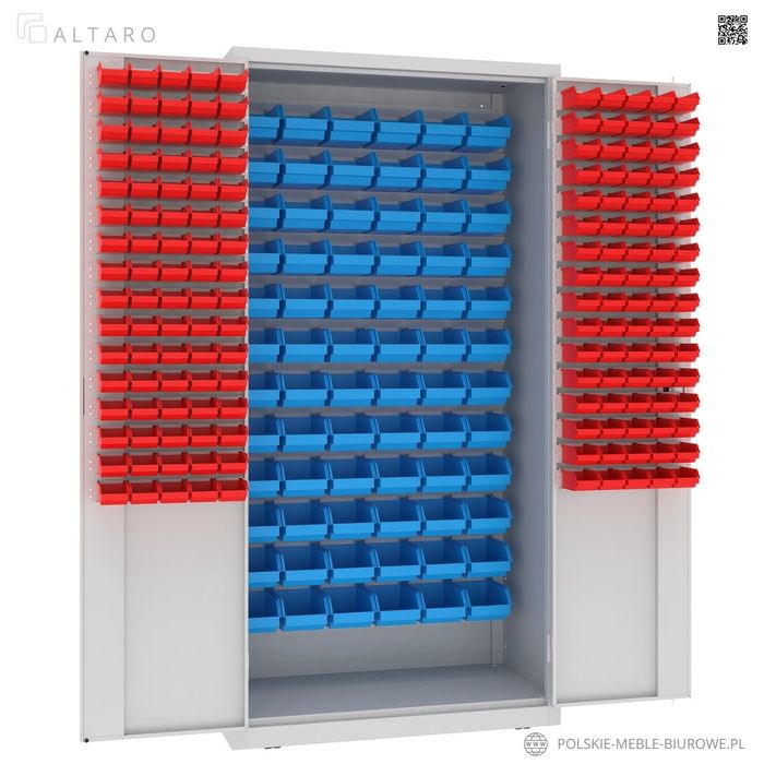 Szafa WARSZTATOWA z pojemnikami | Narzędziowa | METALOWA |  ALTARO