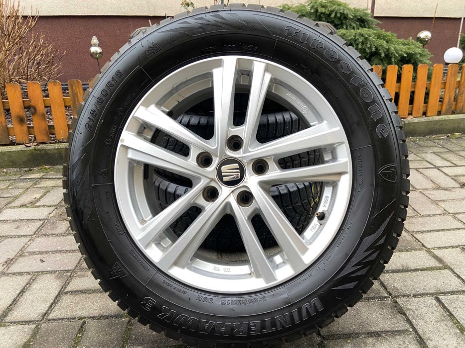 Koła ZIMA 215/60/16 Seat Ateca VW Tiguan Tarraco Kodiaq 5x112 16 cali