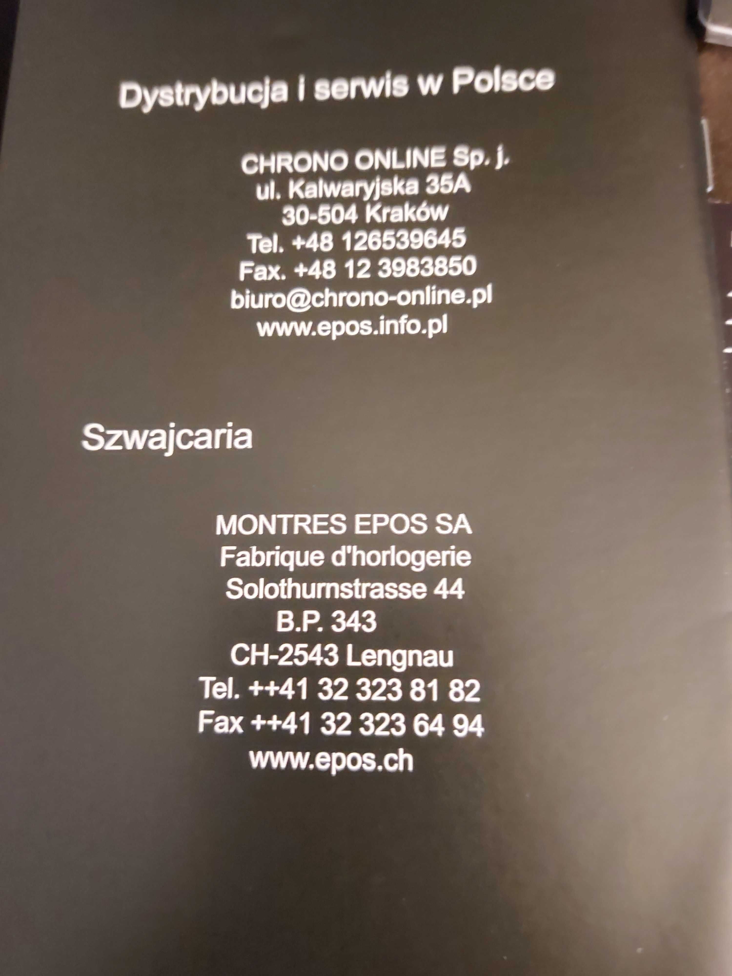 Zegarek Szwajcarski EPOS Passion