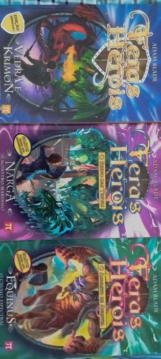 Diversos livros de "Feras e Heróis"