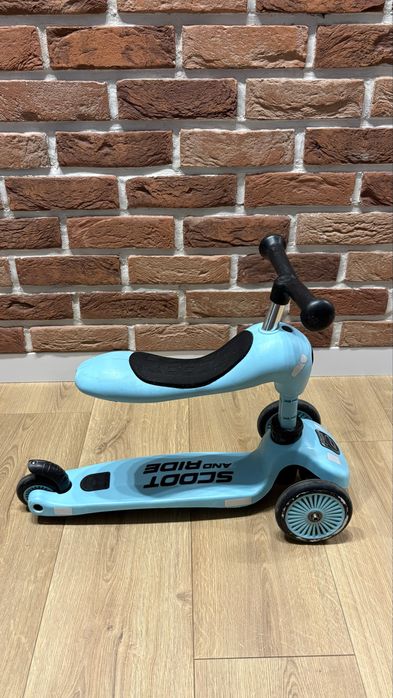 Scoot and Ride zestaw hulajnoga jeździk kask