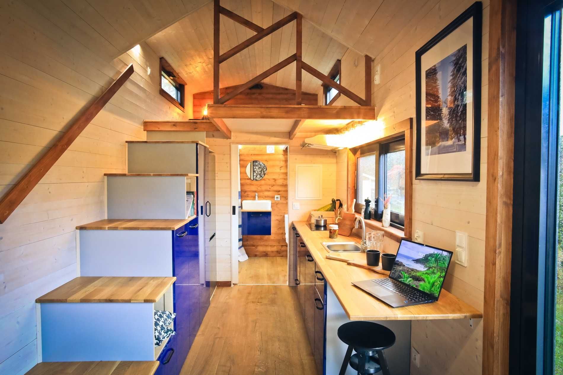 Tiny House - całoroczny mobilny dom / biuro - na przyczepie DCM 3500kg