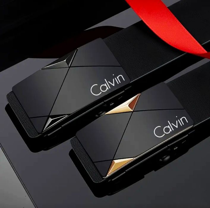 Чоловічий ремінь автомат Calvin Klein | стильний подарунок