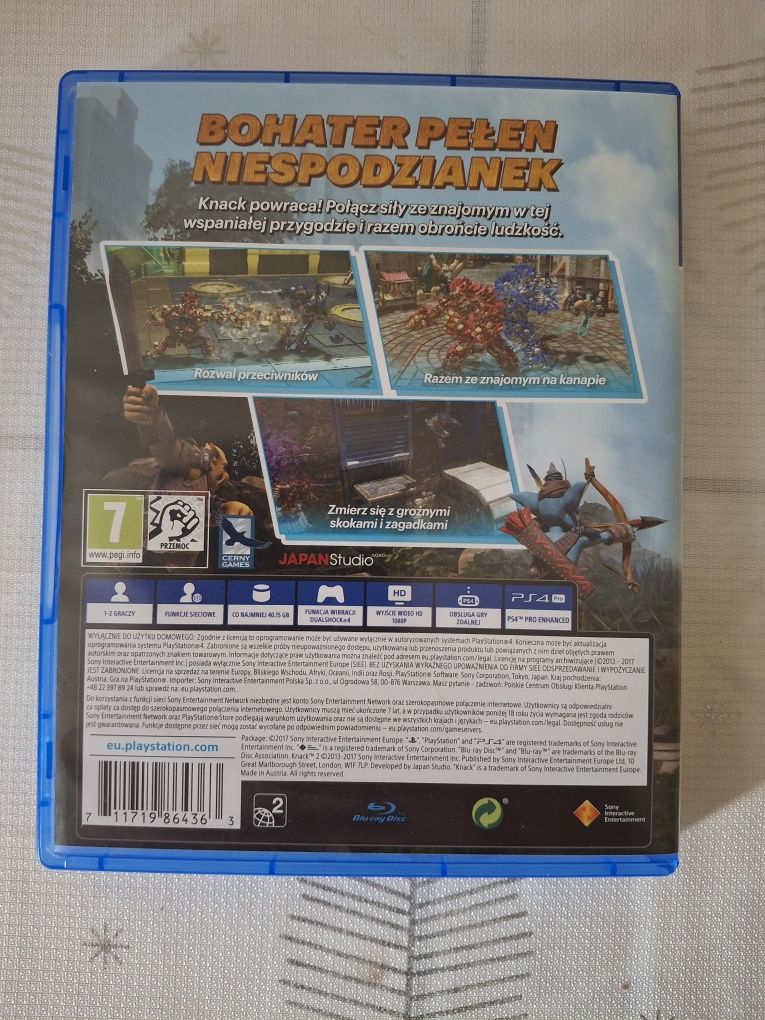 Knack 2 PL PS4 PS5 po polsku dubbing