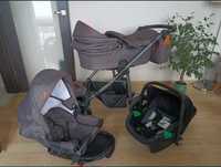 Wózek Adbor Fortte 4w1 fotelik Kinderkraft komplet i dodatki