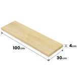 Schody trep stopień drewniany dębowy lity A/B 100x30x4cm lub NA WYMIAR