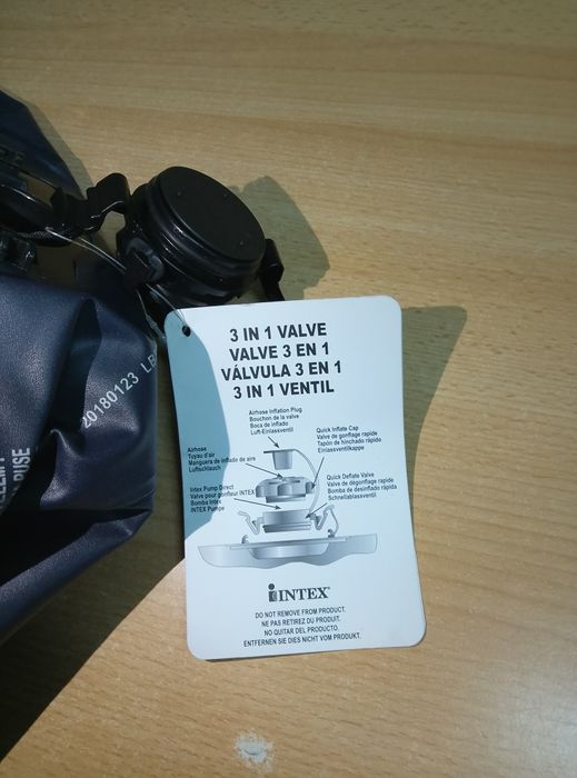 Nowy materac dmuchany dwuosobowy INTEX 200x169x15 cm