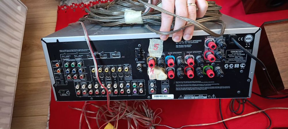 Zestaw kina domowego kolumny Quadral Quintas wzmacniacz Onkyo