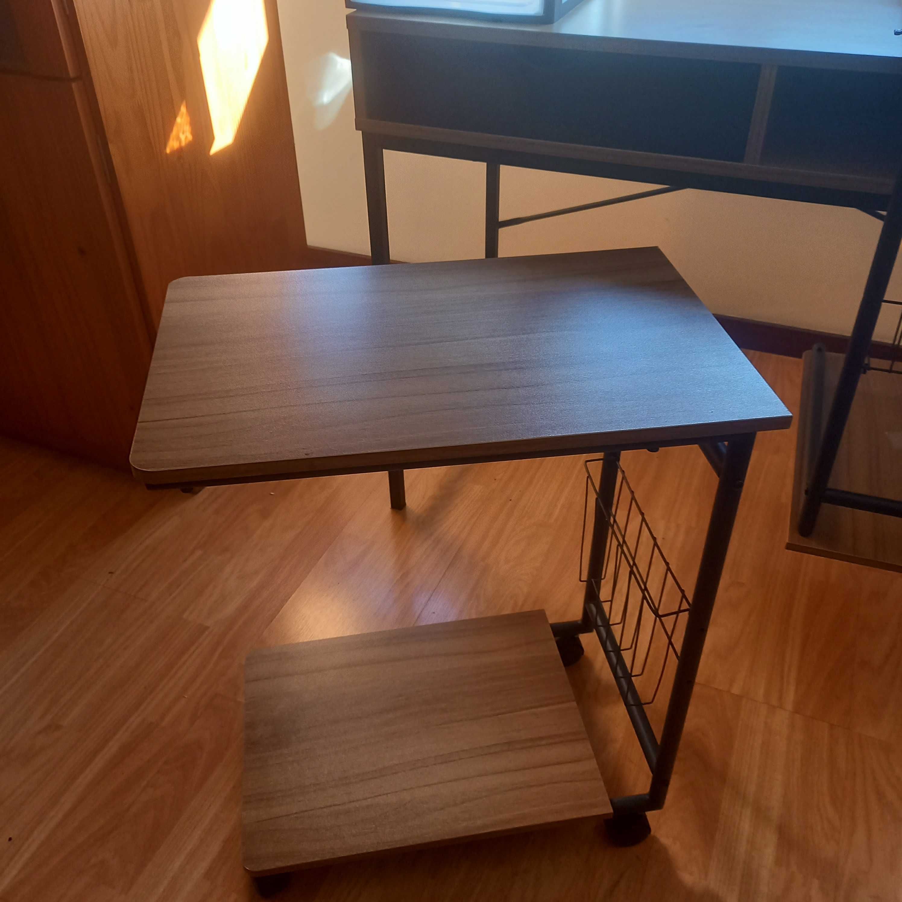 Mesa secretária como nova /opcional mesas de apoio com rodas/ Perafita