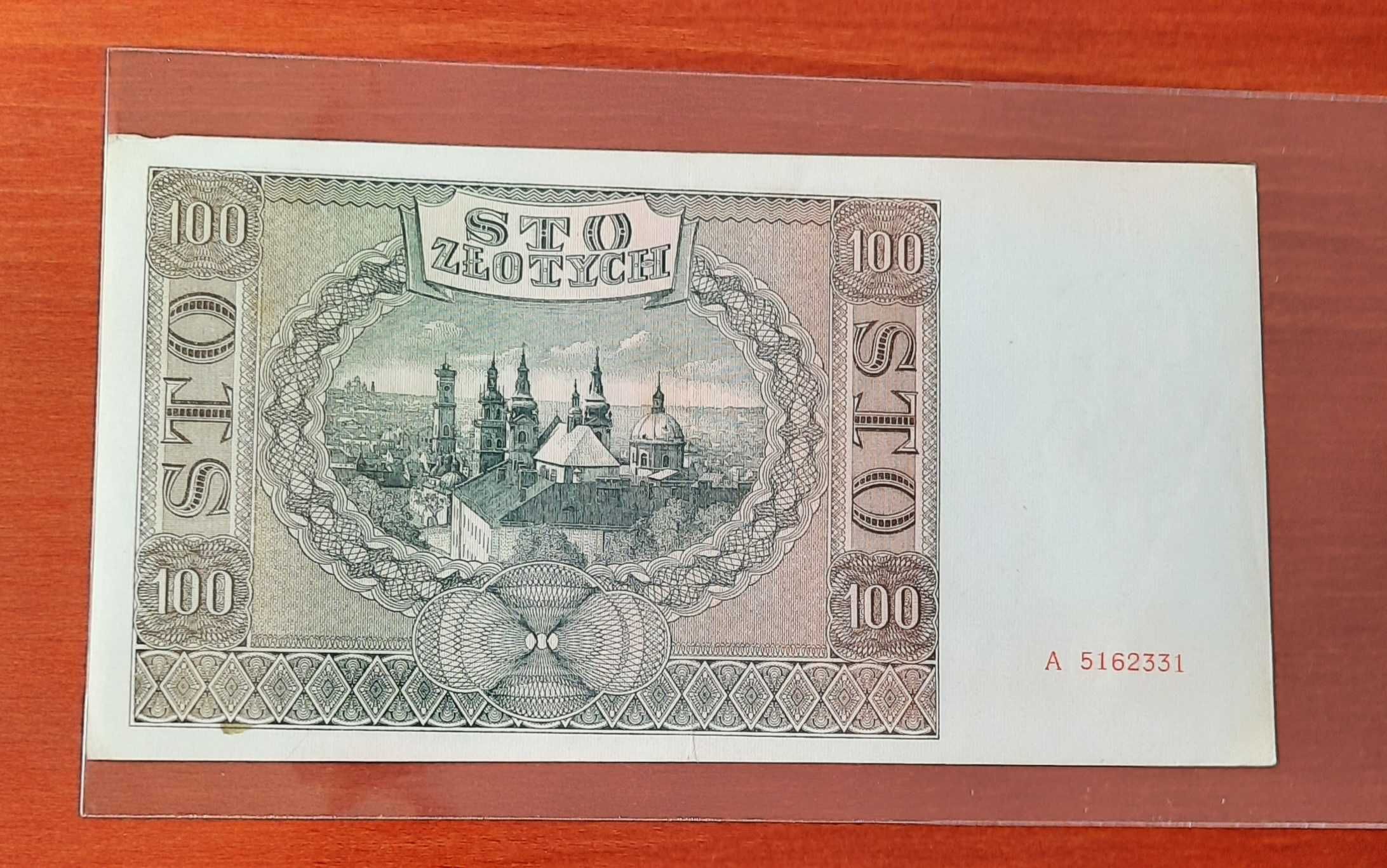 Banknot 100 złotych 1941r. Ser. A