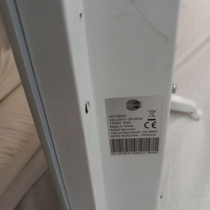 Radiadores eléctricos  1000 W 1500 W