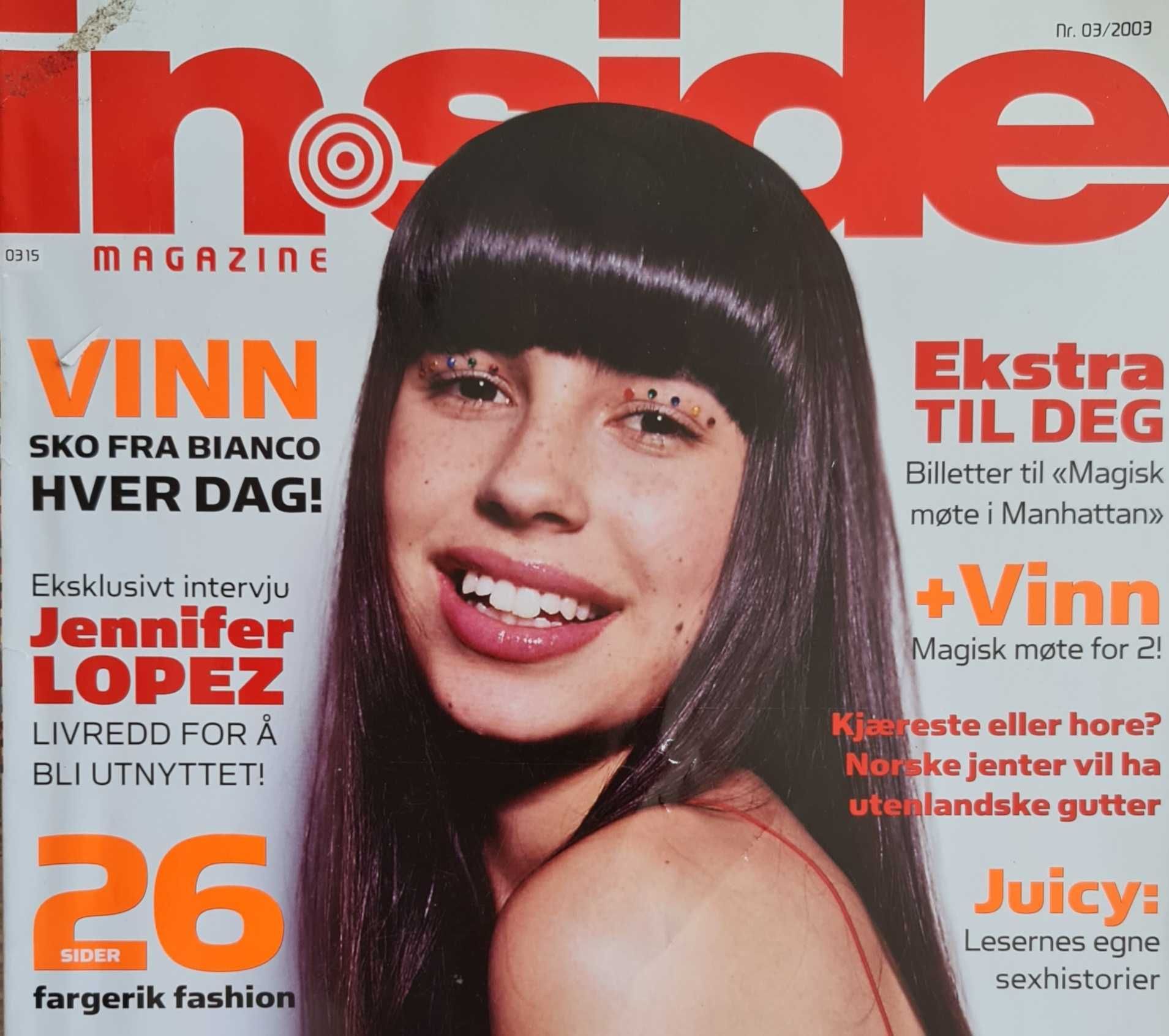 Czasopismo InSide (Norwegia) - Jennifer Lopez
