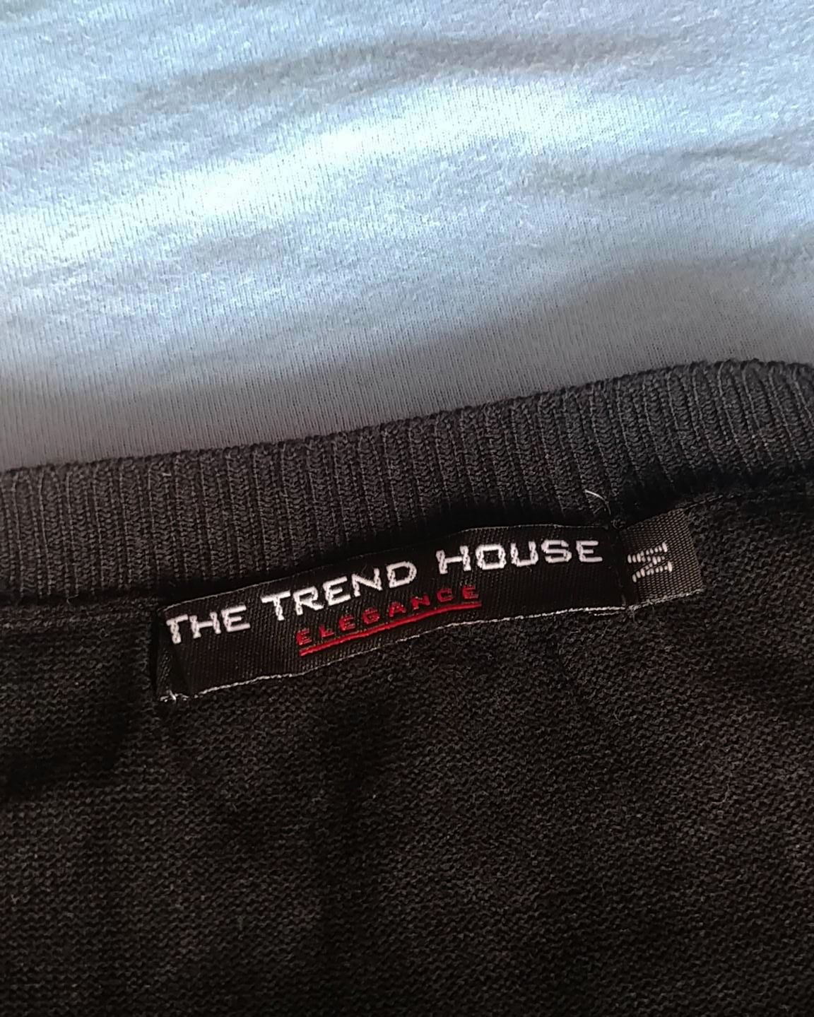 Czarny cienki sweterek damski - The Trend House M 38