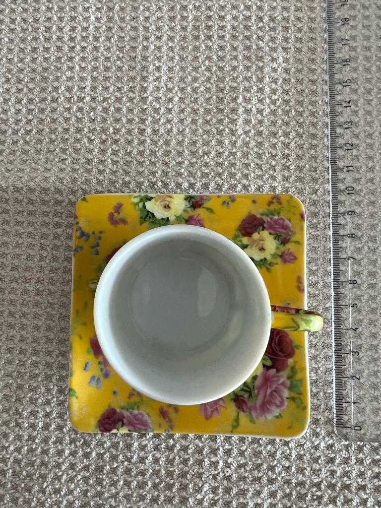 Chávena de café floral azul - Preço Individual