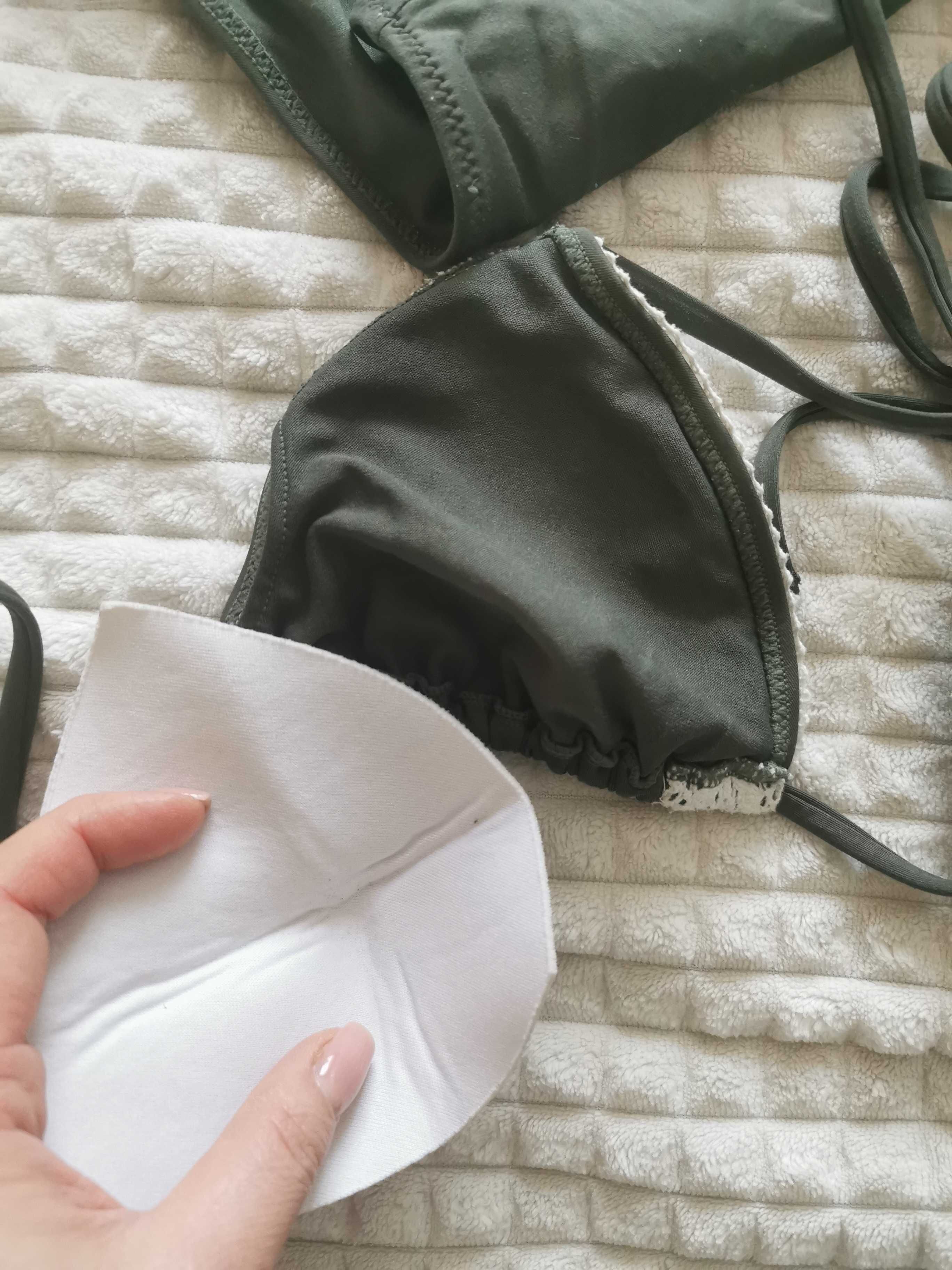Bikini strój kąpielowy zestaw s m 36 38 butelkowy intimissimi primark