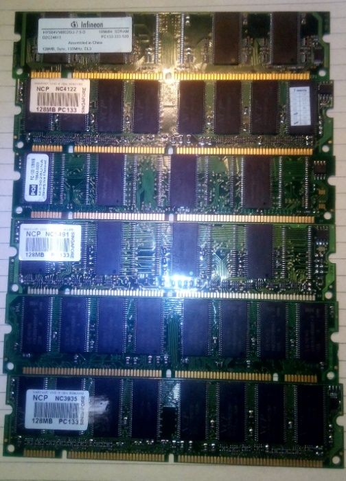 Память SDRAM PC100, PC133 / DDR1 PC-3200 400МГц / DDR2 PC-6400 800 МГц