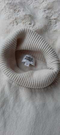 Kremowy sweter z golfem Twist&Tango z wełną I kaszmirem rozmiar S