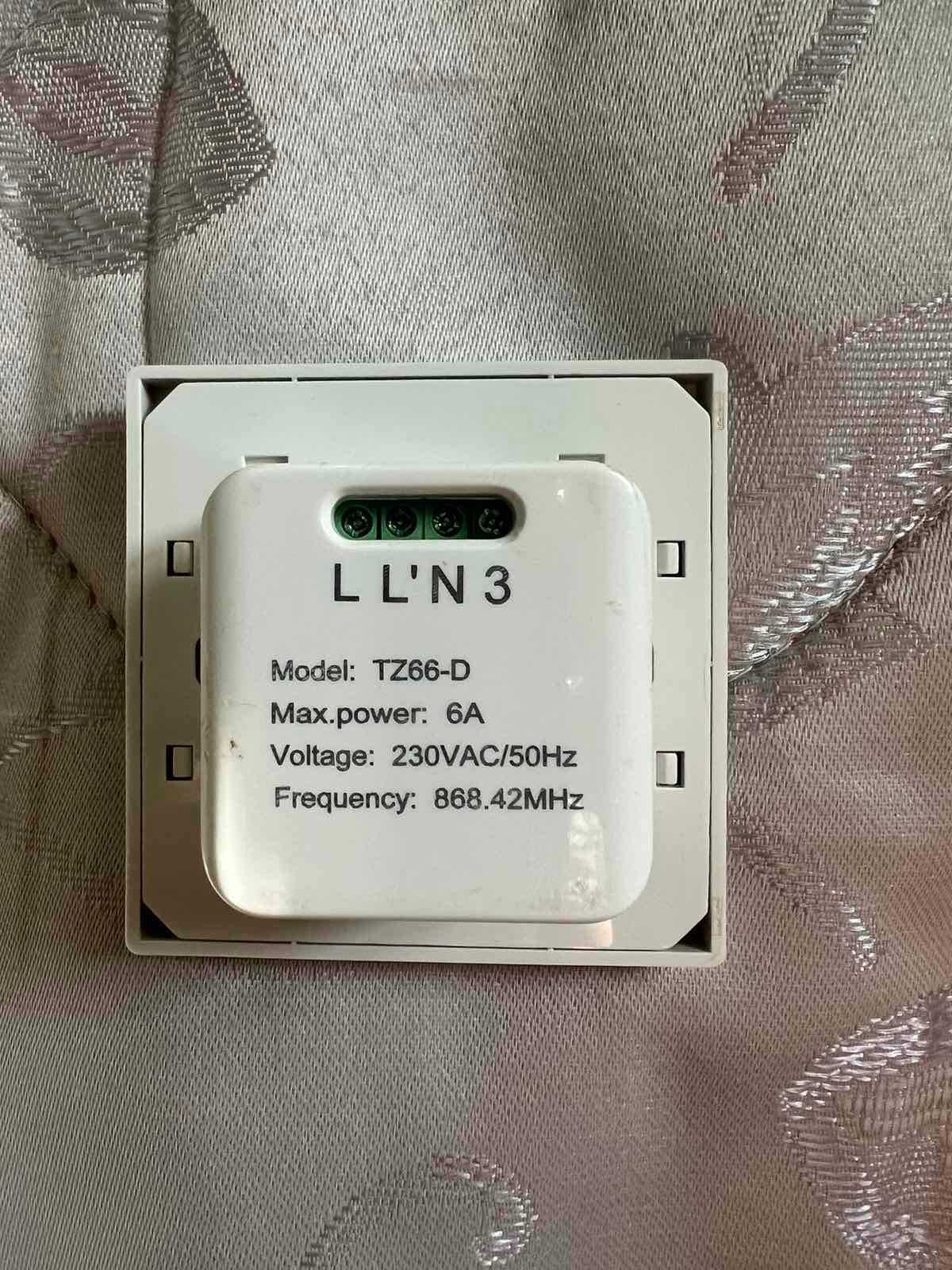 Z-Wave Dual Wall Switch (TZ66D)