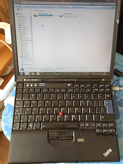 Laptop lenovo thinkpad x61, Core2Duo, 3GB RAM, 75GB HDD, Win7