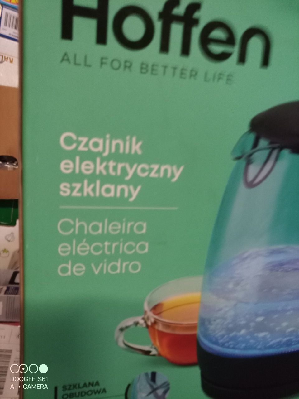 Nowy elektryczny czajnik do wody bezprzewodowy