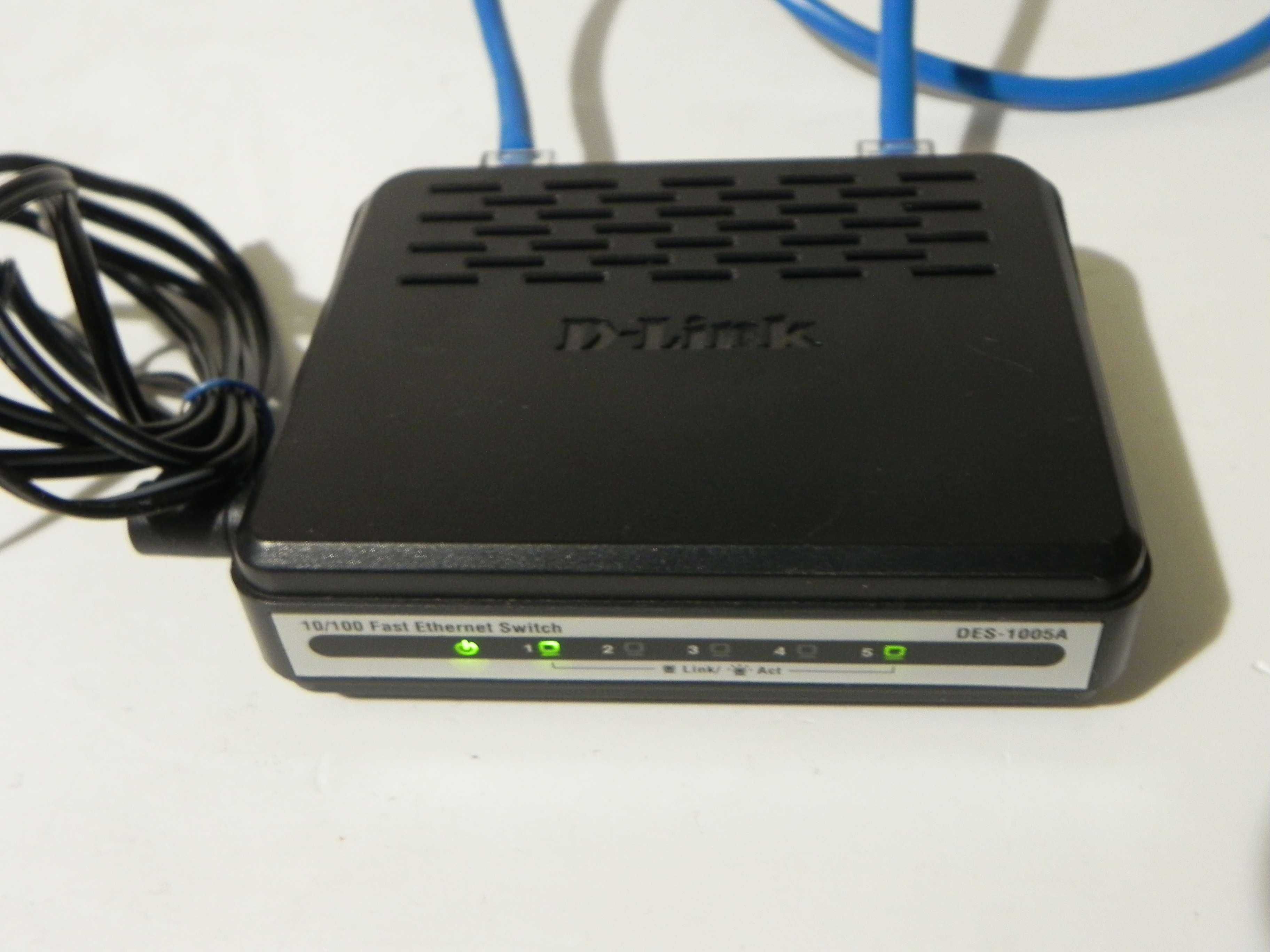 D-Link DES-1005A, 5портів 10/100/200 Ethernet новий свіч з БЖ D-Link