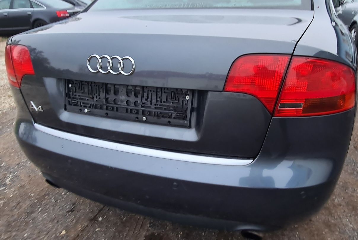 KLAPA BAGAŻNIKA tylna szara tył AUDI A4 B7 Sedan 2006r LX7Z