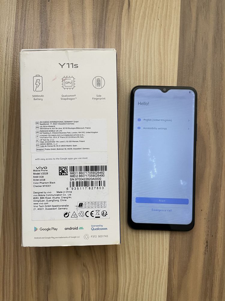 Telefon VIVO Y11S V2028 Phantom Black