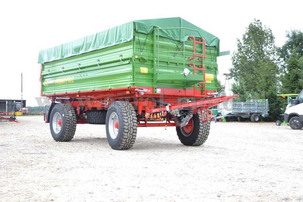 Przyczepa dwuosiowa  pronar PT610 i PT612 szerokość paletowa 10/12 ton
